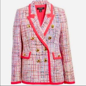 NEGOTIABLE Pink Tweed Atlantic-Pacific x Halogen Blazer Size 8